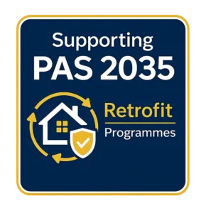 PAS 2035 accreditation logo